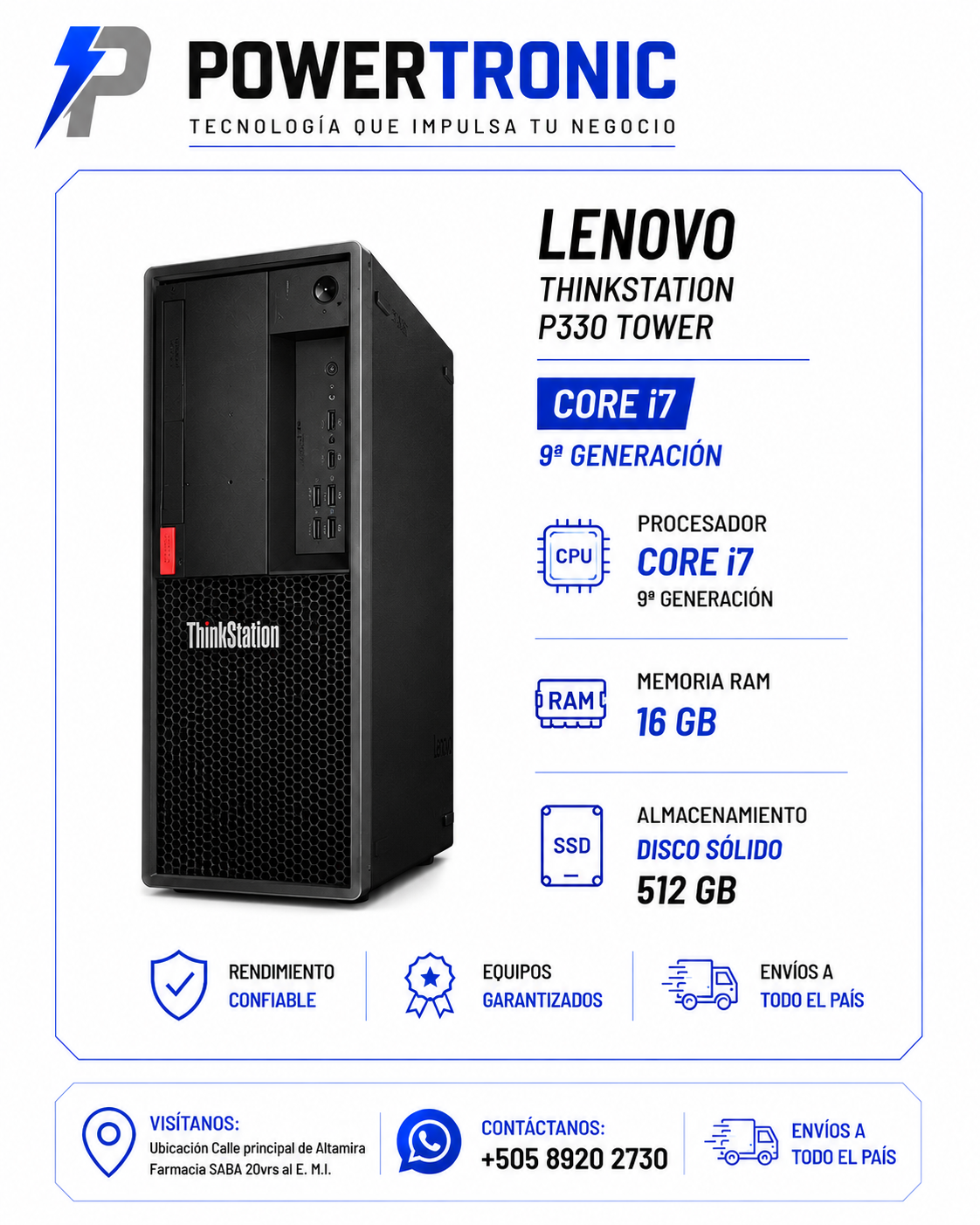 Lenovo ThinkStation P330 Tower