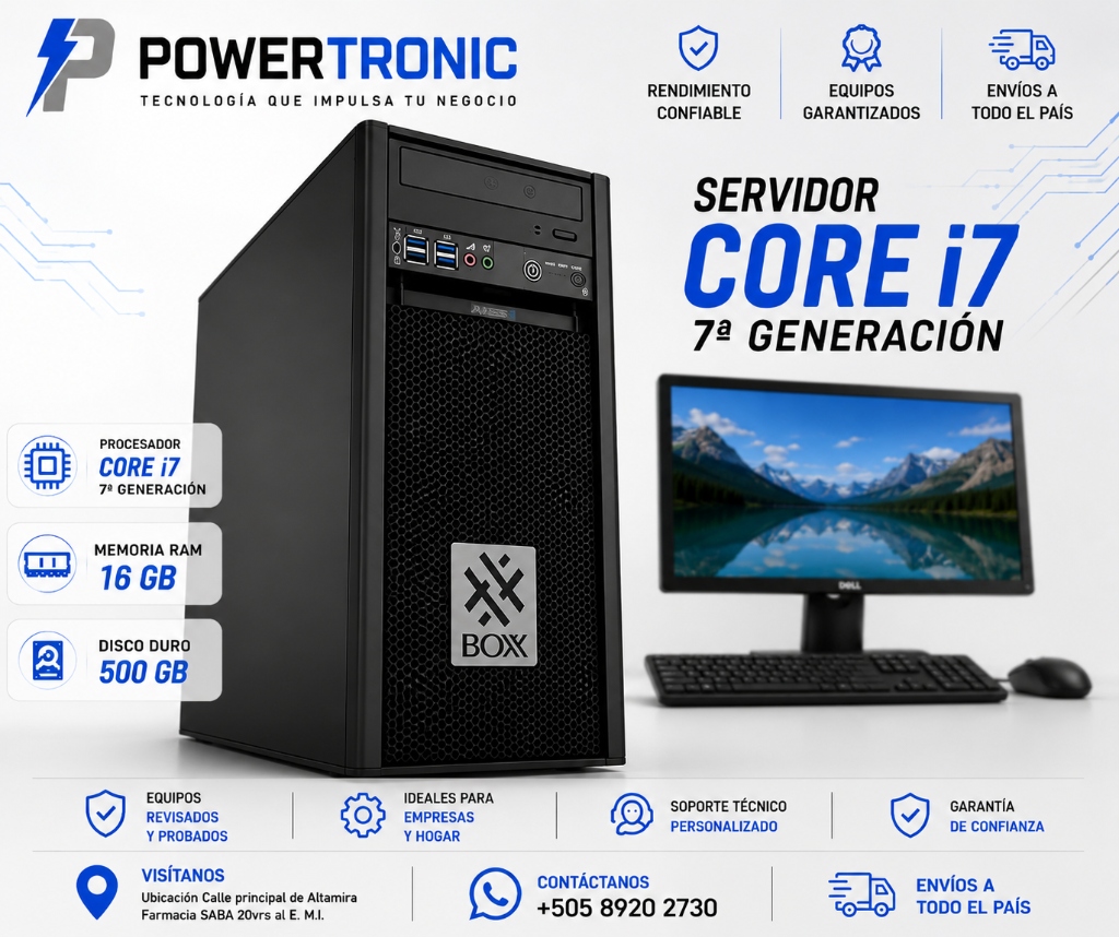 SERVIDOR CORE i7 7ª GENERACIÓN